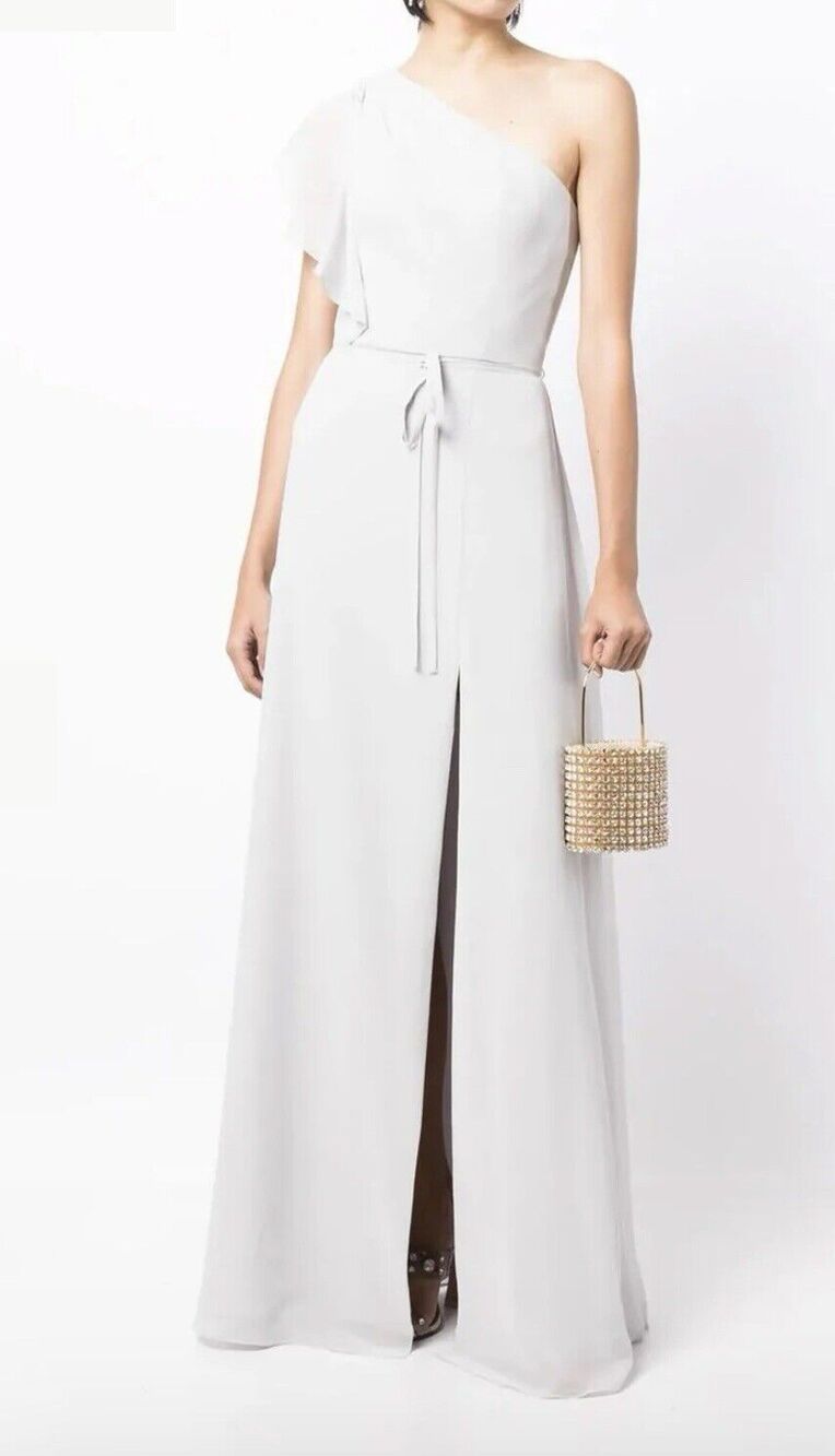 NWT Marchesa Notte Size 12 Bridesmaid Cosenza Gown Dress Chiffon Formal Wedding